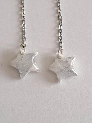 Pendientes estrellas colgantes