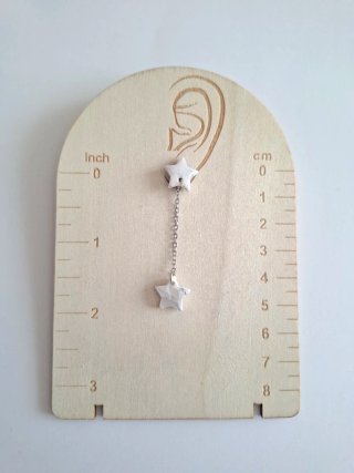 Pendientes estrellas colgantes