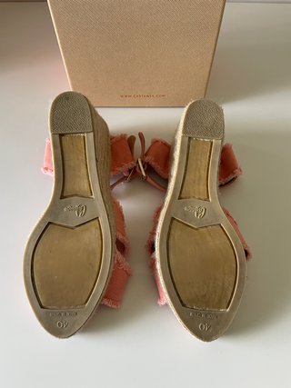 Alpargatas de cuña Castañer rosas