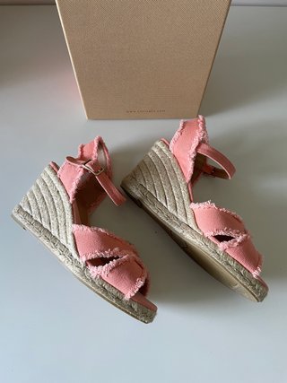 Alpargatas de cuña Castañer rosas