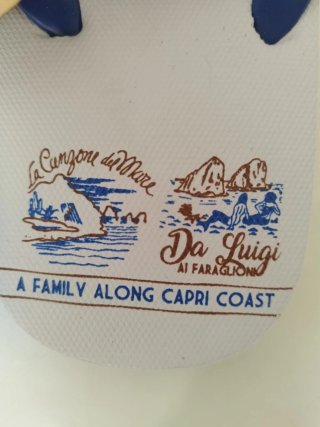 Infradito Capri Blu e Bianche