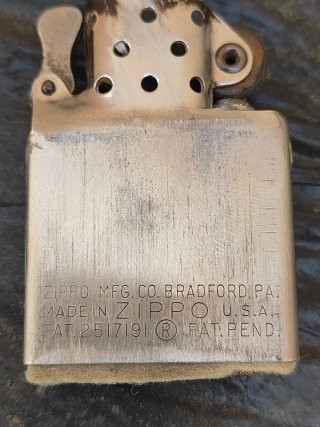 Zippo Plata 1953 Grabado Floral
