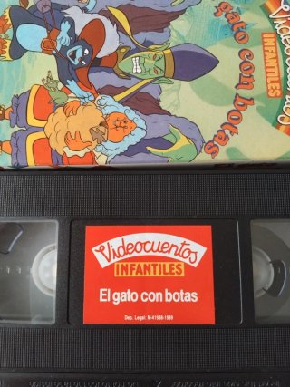 VHS El Gato con Botas - Videocuentos Infantiles