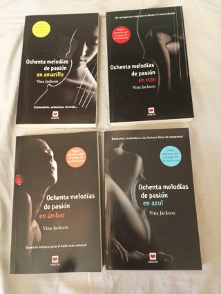 Lote de libros de novela romántica y erotica