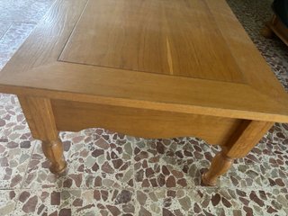 Mesa centro madera con cajón