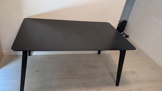 Mesa extensible negra 150-190cm MDF
