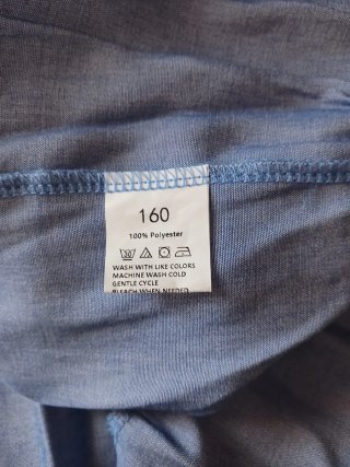 Vestido imitación vaquero volantes talla 10/12 año