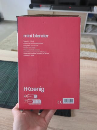 Mini batidora H.Koenig Smoo18 570ml