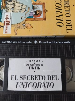 VHS Las Aventuras de Tintín: El Secreto del Unicor