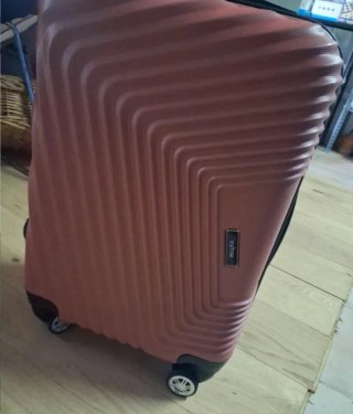 Maleta de viaje rosa