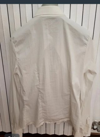 Camicia bianca con rouches Pitta