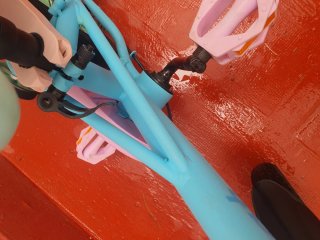 Bicicleta Infantil Stich 14 Azul/Rosa