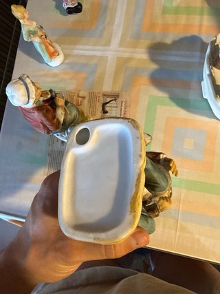 Pareja abuelos pastores porcelana
