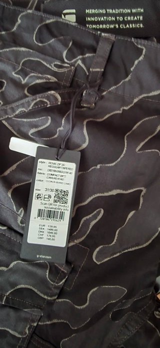 Pantalón G-Star RAW Rovic Talla M Camuflaje