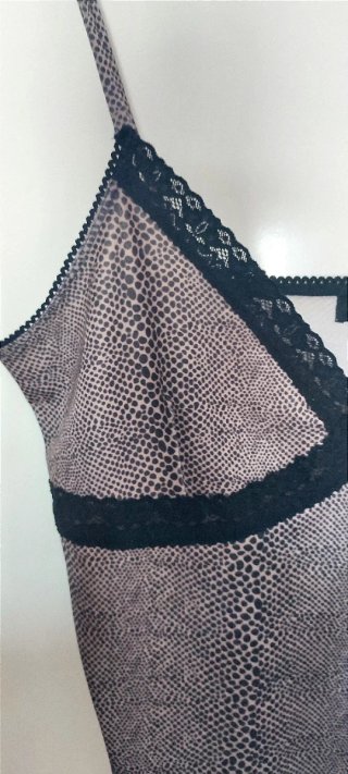 Top lencero animal print Mango Night 96 Talla L