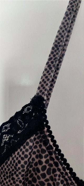 Top lencero animal print Mango Night 96 Talla L