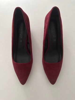 Zapatos de tacón Marypaz ante granate talla 38