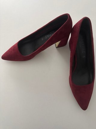 Zapatos de tacón Marypaz ante granate talla 38