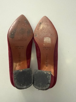 Zapatos de tacón Marypaz ante granate talla 38