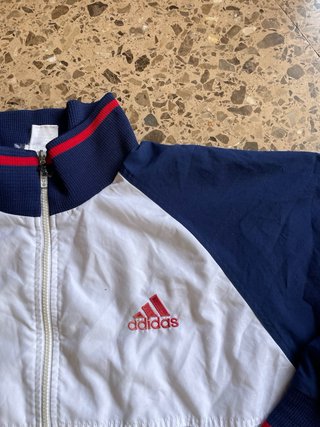 Chaqueta Adidas Vintage 90s Azul/Blanca