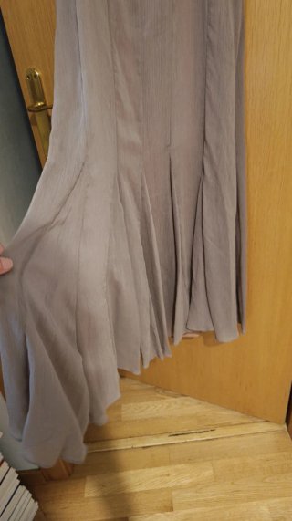 Vestido gasa color topo edición limitada
