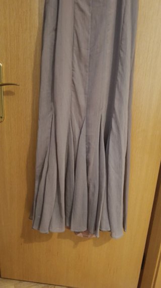 Vestido gasa color topo edición limitada