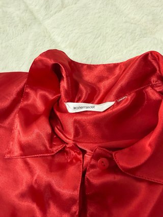 Pijama Women's Secret Rojo Satén