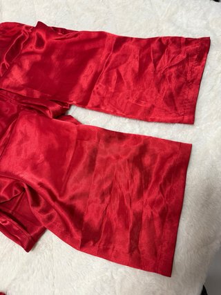 Pijama Women's Secret Rojo Satén