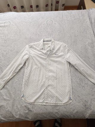 Camisa Pepe Jeans Blanca Estampada Talla XL