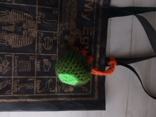 Llavero dragón crochet hecho a mano