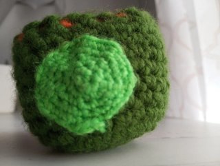 Llavero dragón crochet hecho a mano
