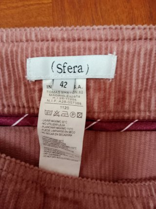 Falda vaquera y falda pana Talla M