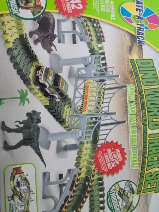 Circuito de Coches Flexible Dino World Track Set
