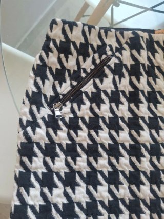 Falda Zara Estampado Príncipe de Gales
