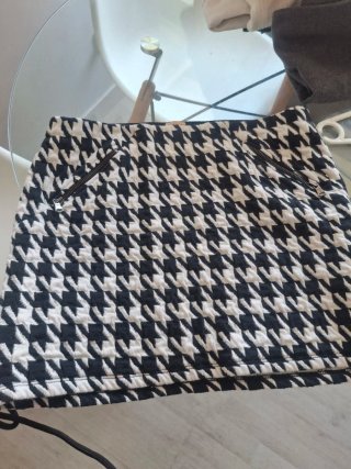 Falda Zara Estampado Príncipe de Gales