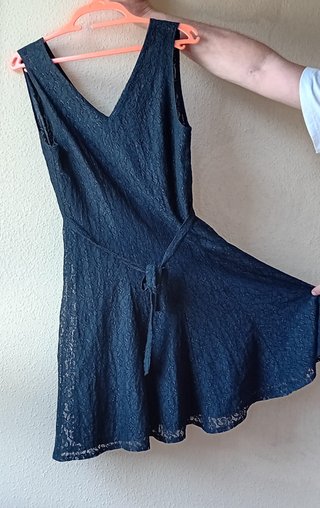 Vestido C&A encaje vintage negro