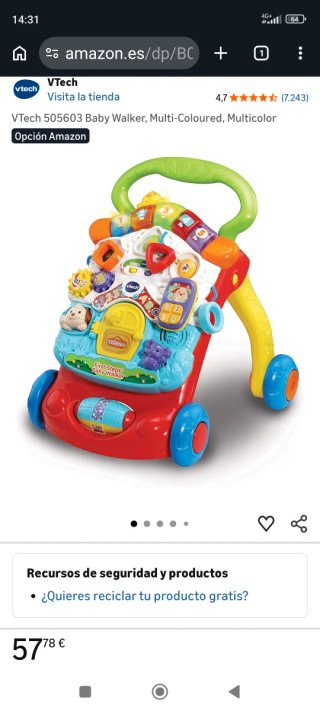 Andador Vtech Baby Andandín nuevo