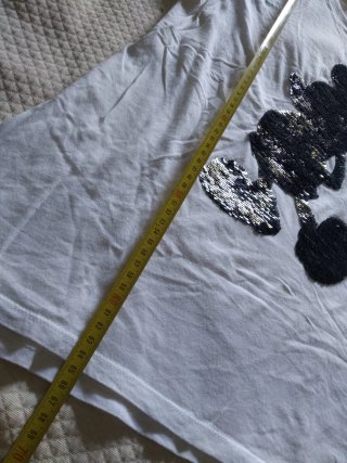 Camiseta Disney Mickey Lentejuelas Plata