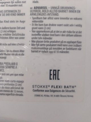 Bañera Stokke plegable