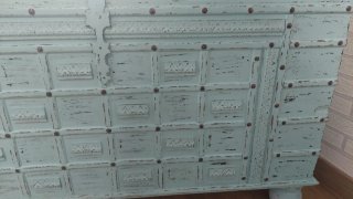Baúl antiguo de caoba 99x54x61
