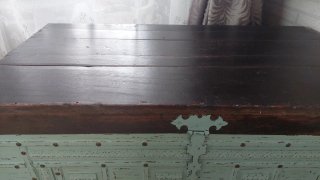 Baúl antiguo de caoba 99x54x61