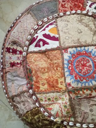 Puf Patchwork Decorativo