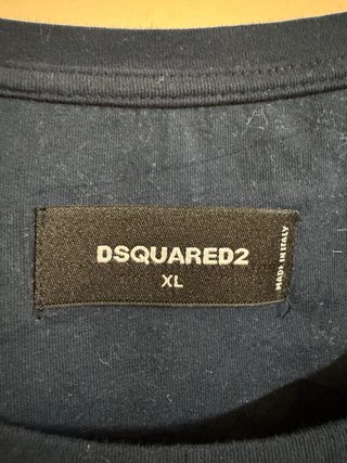 T-shirt Dsquared2 XL logo strass rossi