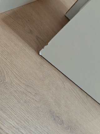 Mesita de noche Ikea blanca kullen