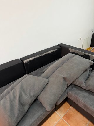 Divano chaise longue modulare 3,40m x 2,00m