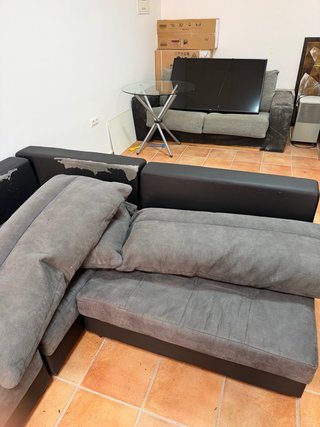 Divano chaise longue modulare 3,40m x 2,00m