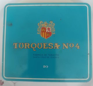 Caja Metálica Vintage Turquesa Nº4