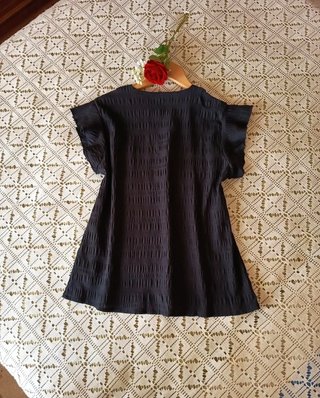 Elegante Blusa Color Negro TL