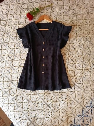 Elegante Blusa Color Negro TL