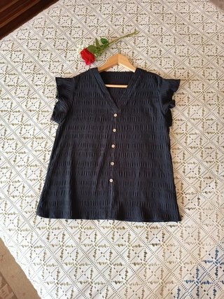 Elegante Blusa Color Negro TL